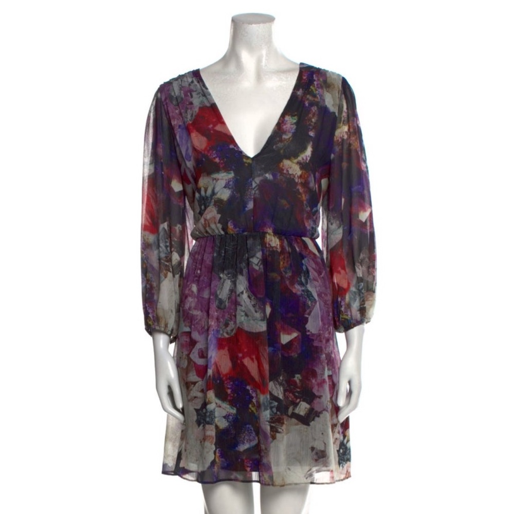 Floral Multicolor Chiffon Dress